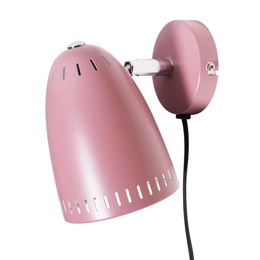 Dynamo Short Wall Lamp, Dusty Rose