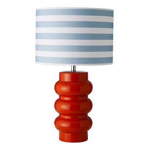 Lyon bordslampa, Orange / Aqua rand