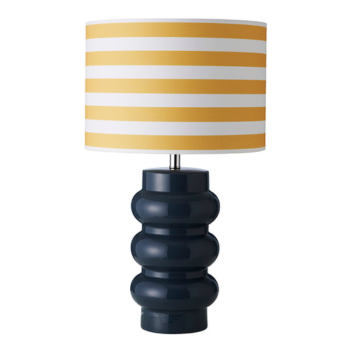 Lyon bordslampa, Storm Blue / Gul rand