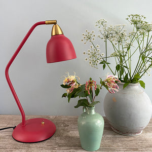 Urban Table Lamp, Raspberry Red